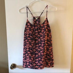 JCrew flamingo print tank top. Never worn!
